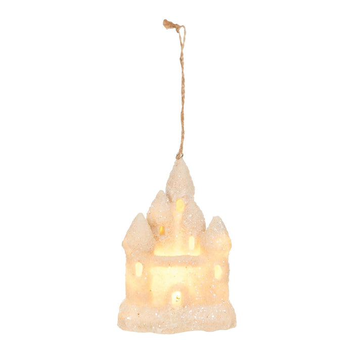 Beachcombers Hanging Ornament, 4.8"H x 3"L x 3.25"W, White