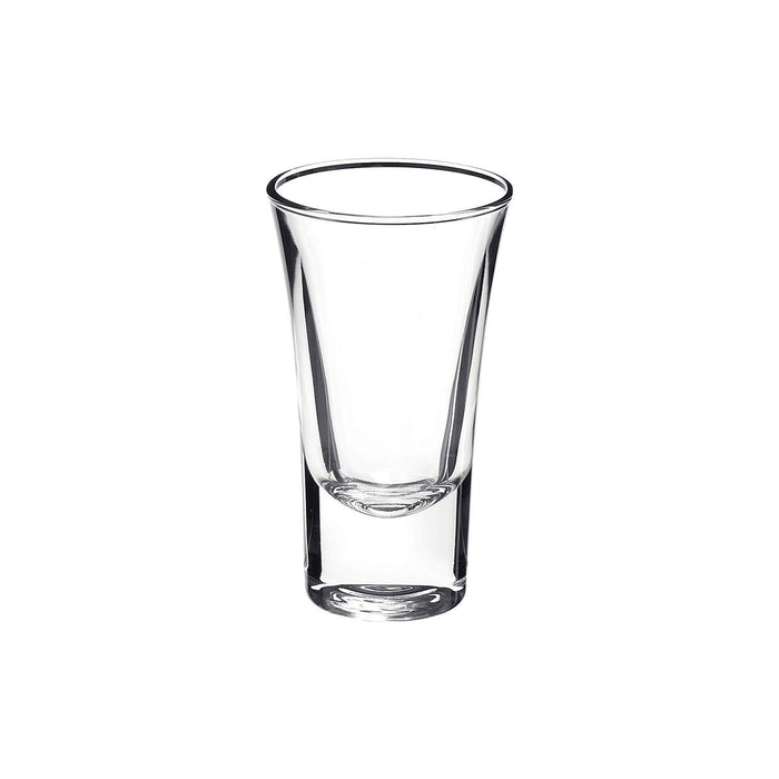 Bormioli Rocco Dublino Collection Shot Glasses - Set of 6 Clear Shot Tumblers With Heavy Base 2-Ounce Shooter Glass For Spirits & Liquors Classic European DesignDrinkware For Bar, Pub & Home Use