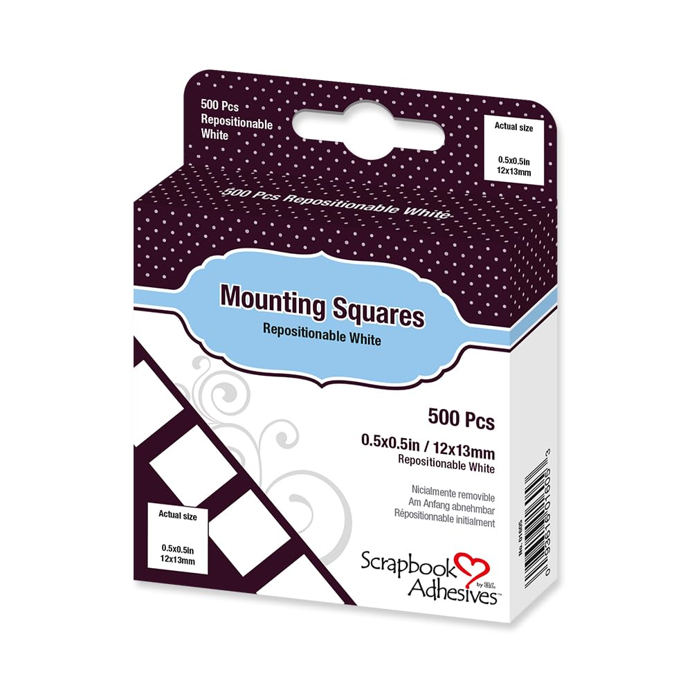 Scrapbook Adhesives Adhesive Tapes, 500-Pack, White