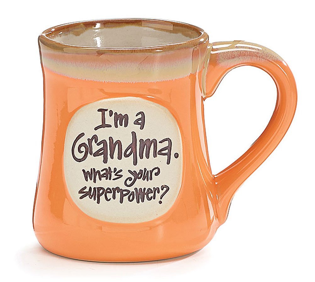 burton+BURTON Im a Grandma Whats Your Super Power Ceramic Mug
