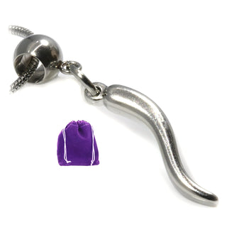 Dave The Bunny Necklace, Silver, Chain