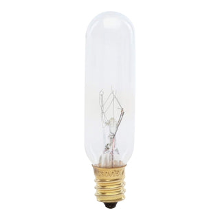 Feit Electric BP15T6-130 15-Watt T6 Tubular Bulb with Candelabra Base, Clear