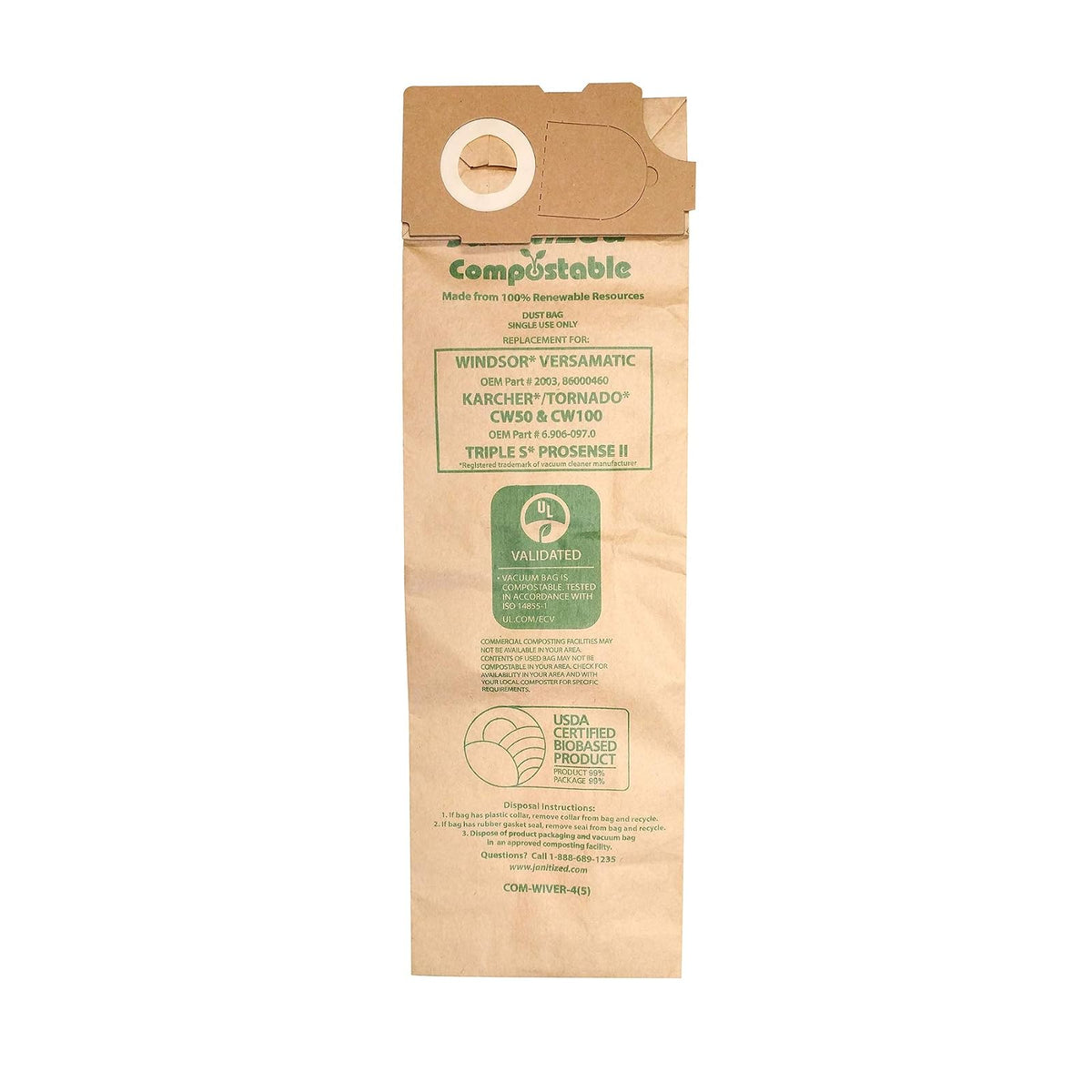 Janitized Vacuum Cleaner Bag