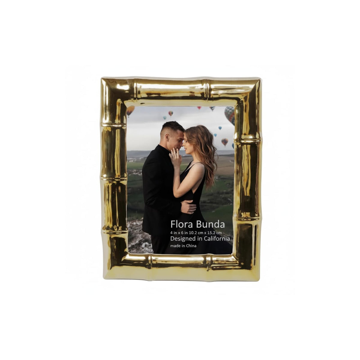 Flora Bunda Picture Frame, Gold