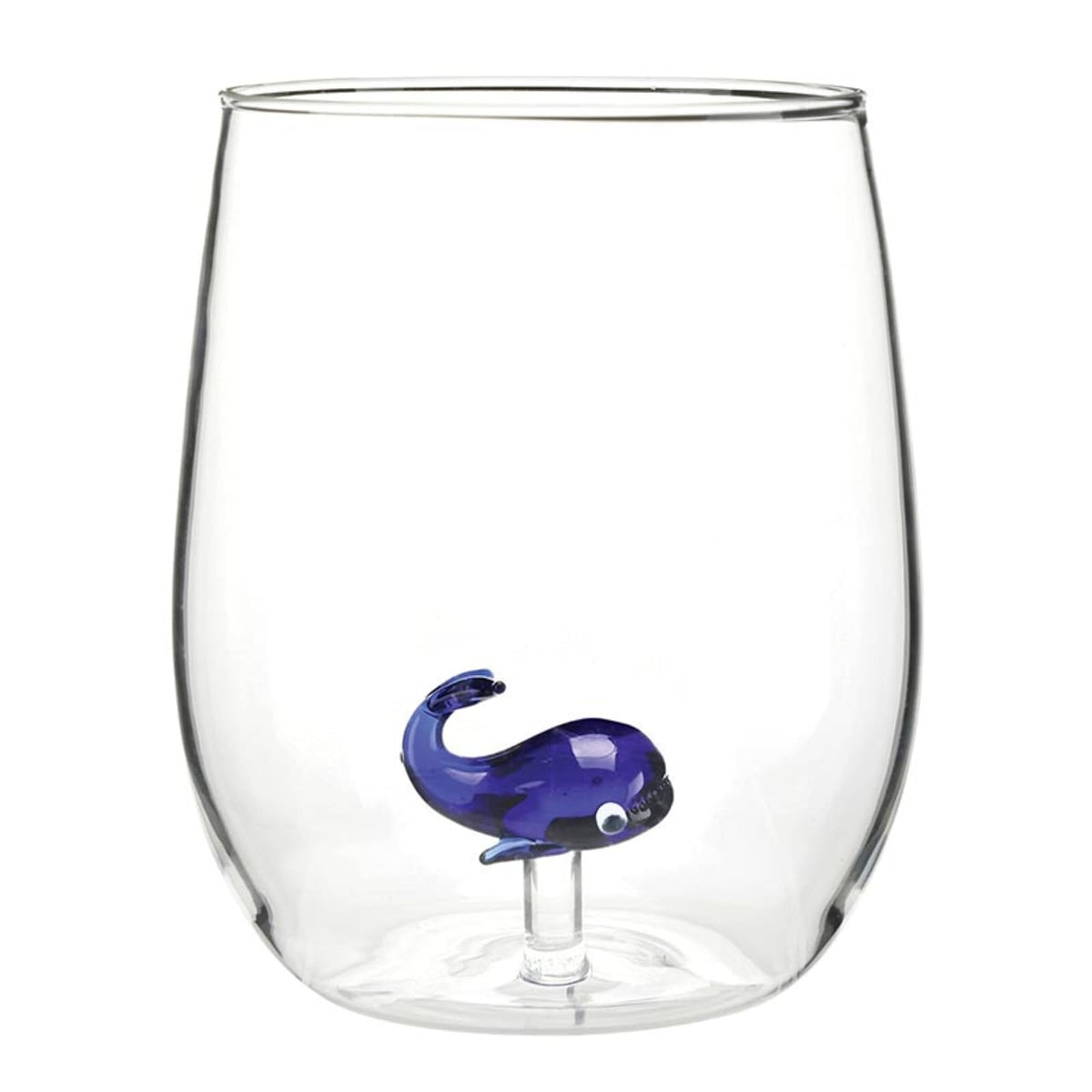 Slant Collections Drinking Cup, 18 Ounces, Blue Whale