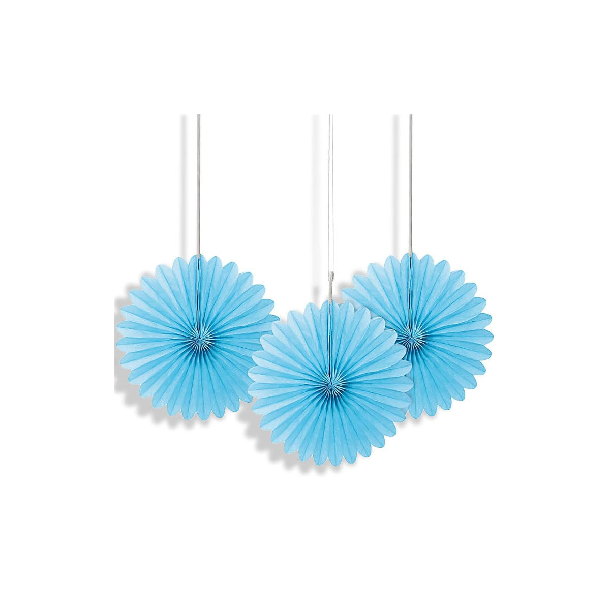 Unique Hanging Ornament, 6", Light Blue