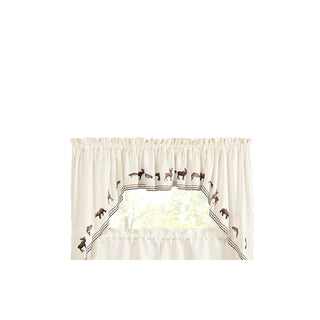 Collections Etc Curtain, 12"W x 58"L (Pack of 1), Lodge