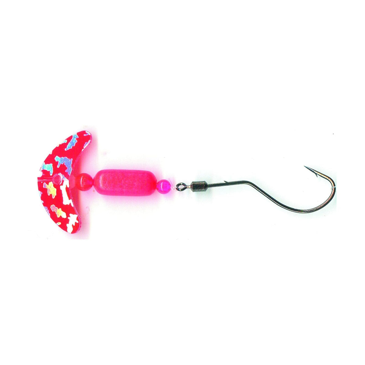 Mack's Lure Fishing Hook, One Size, Red/ Silver Tiger