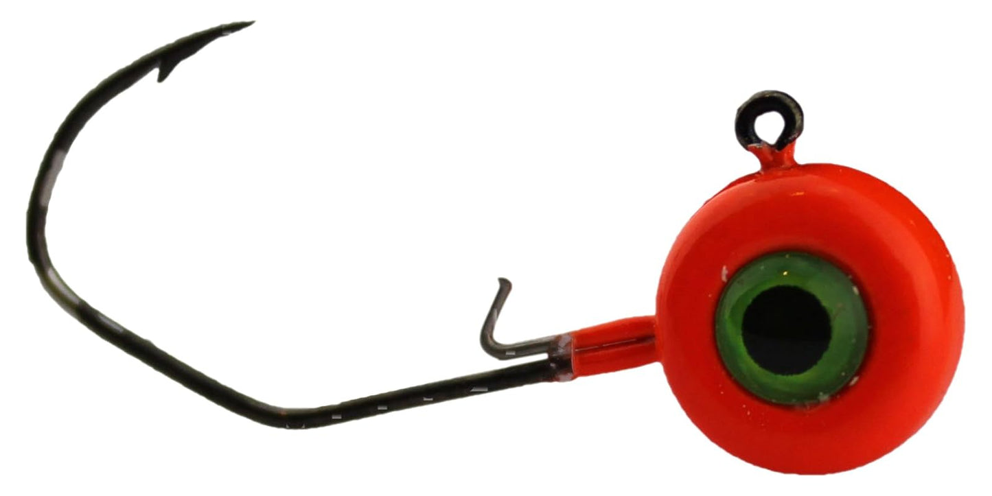Jenko Fishing Slasher Crappie Jig Head, Red, 1/16 oz