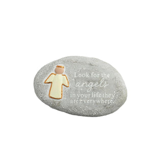 Mud Pie Figurine, 4 1/2" x 5", Grey Angels