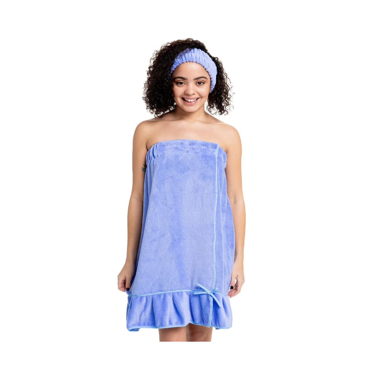 Bella il Fiore Towel, One Size, Periwinkle