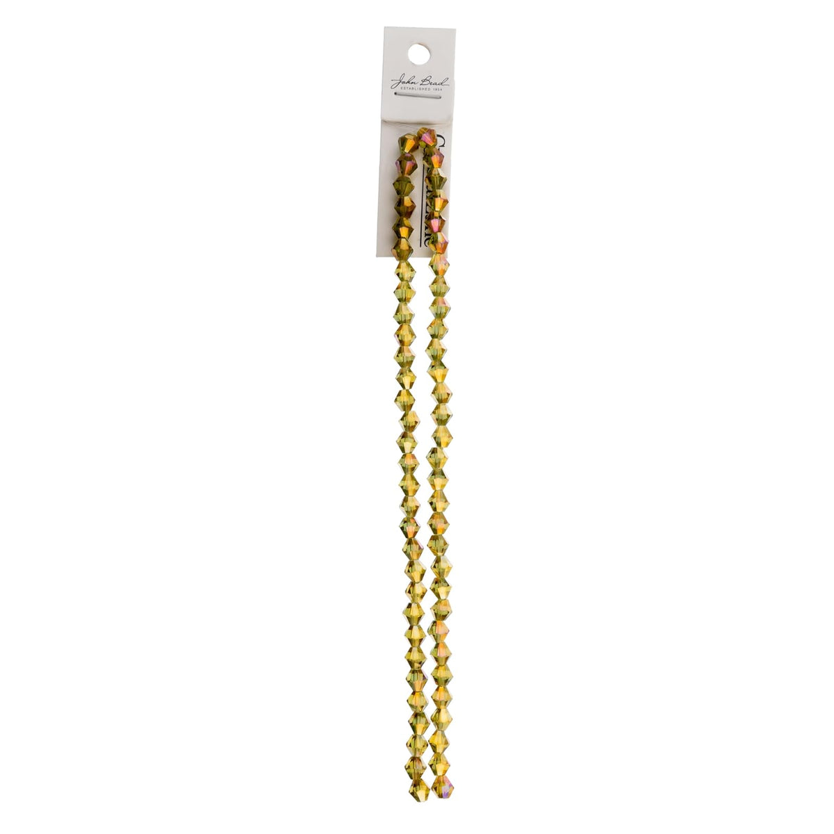 John Bead Craft Bead, 6mm, Transparent Light Amber with Purple Luster