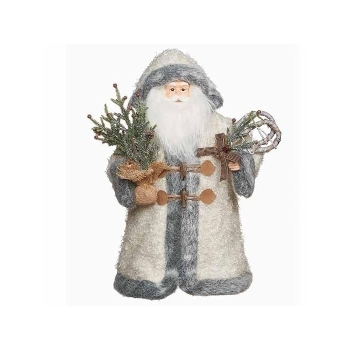 Roman Tree Topper, 19 inches, White and Gray