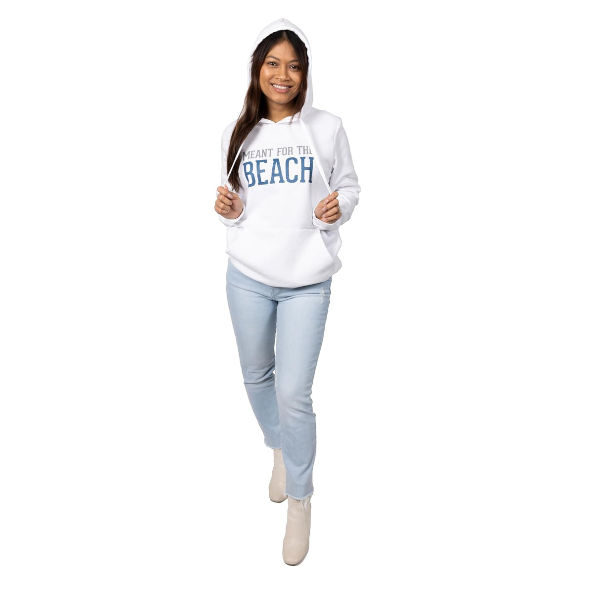 Pavilion Gift Company Shirt, White, Gray, Blue, Beach – Xx-large Hoodie Hooded S
