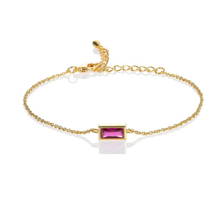 namana Bracelet, 6.3 inches, Dark Pink
