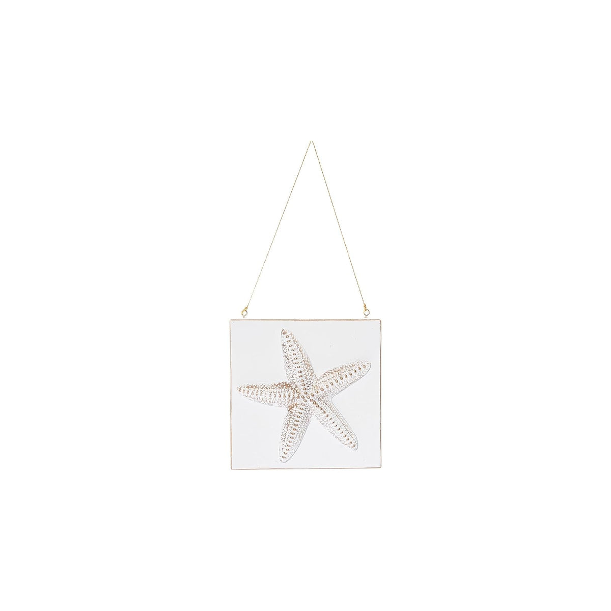 GALLERIE II Hanging Ornament, 4 x 4 Inch, White