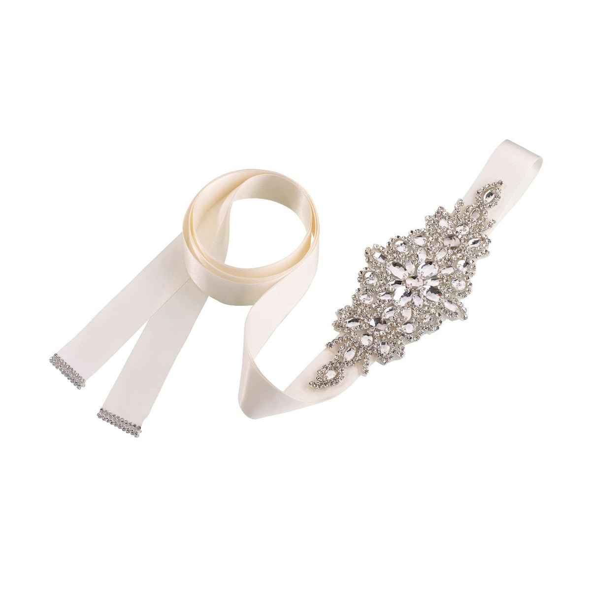 Lillian Rose Apparel Belt, 117" x 1.25" x 0.1", Ivory