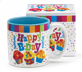 burton + BURTON Burton and Burton 9728501 Happy Birthday to You Ceramic-Mug W/Box, Multicolor