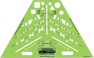 RAPIDESIGN Template Stencil, 6.5 inches x 4.5 inches, green
