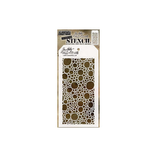 Tim Holtz Template Stencil, One Size, Bubbles -Layered