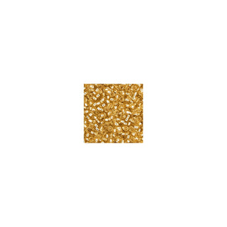 John Bead Craft Bead, Small, Lt. Gold Silver Lined