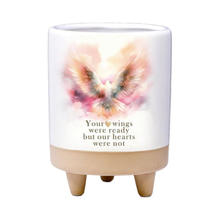 Spoontiques Planter, 5 inches, Your Wings Were Ready