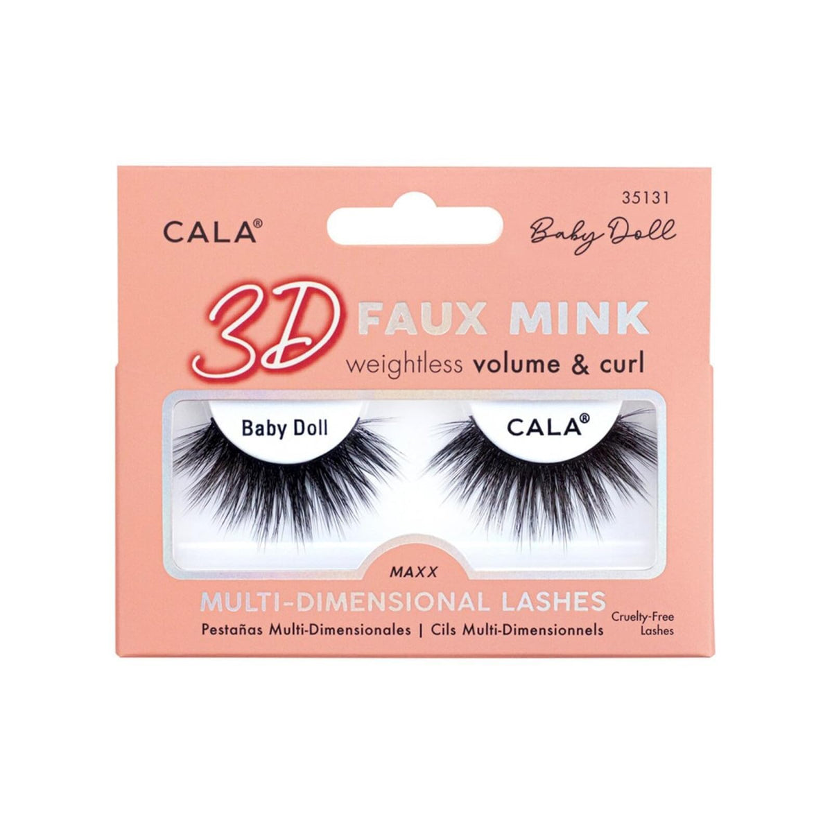 Cala False Eyelash, 1 Count (Pack of 2), Dark