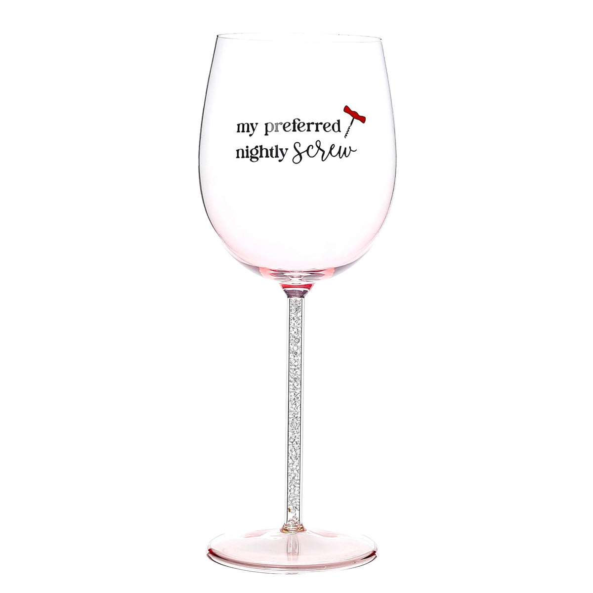 Pavilion Gift Company Drinking Cup, 17 Ounces, Clear, Pink