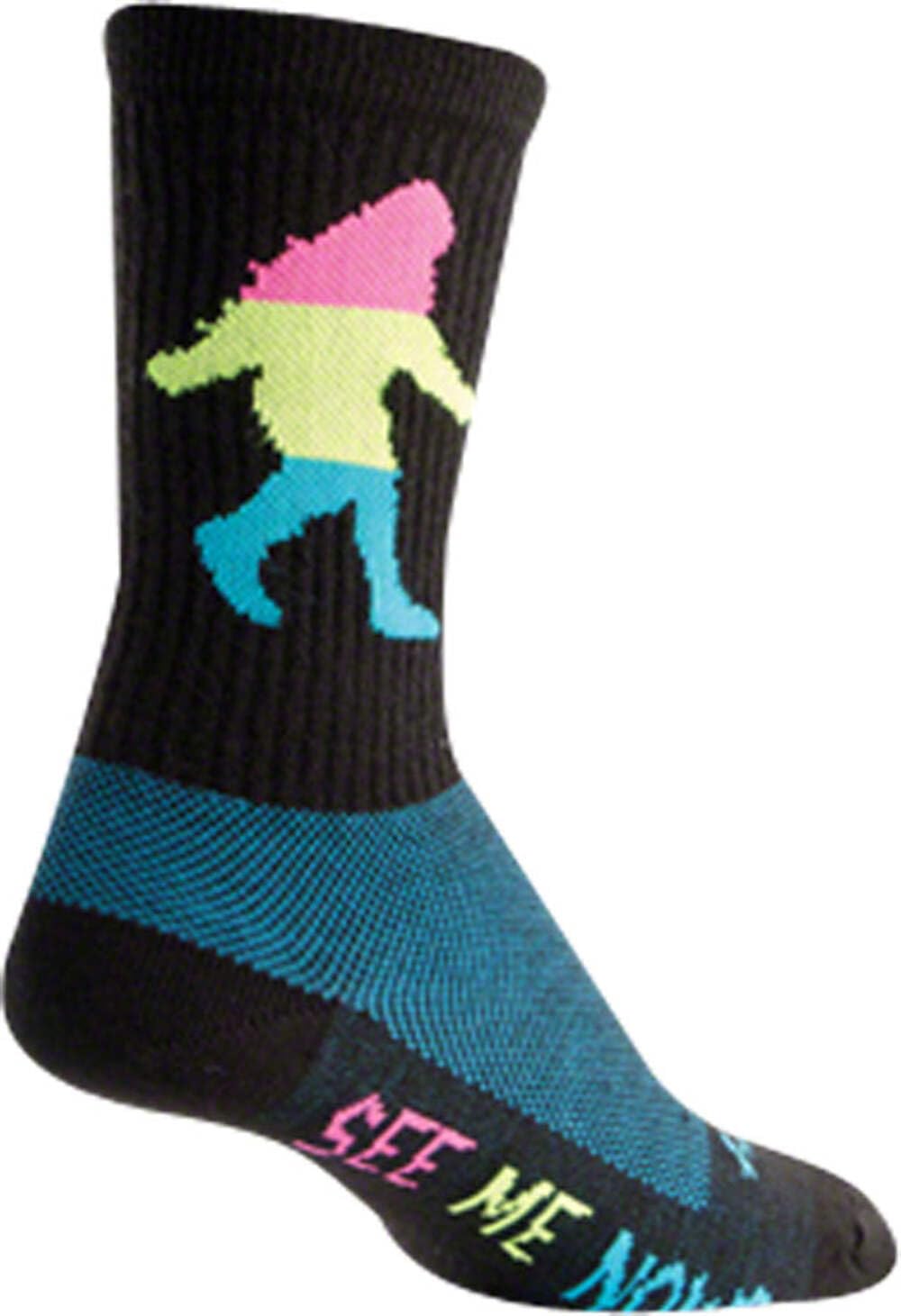 SockGuy, Wool Crew Socks, 6-Inch Cuff Height - Large/X-Large, Sasquatch 2