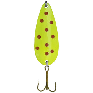Sierra Spoon Fishing Hook, 7/8-Ounce, Chartreuse/Red Dot Cd