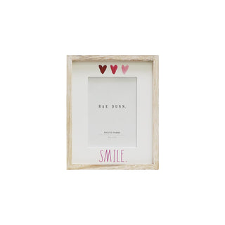Rae Dunn Picture Frame, 5 x 7 Inch, "Smile" - 5 x 7 Inch