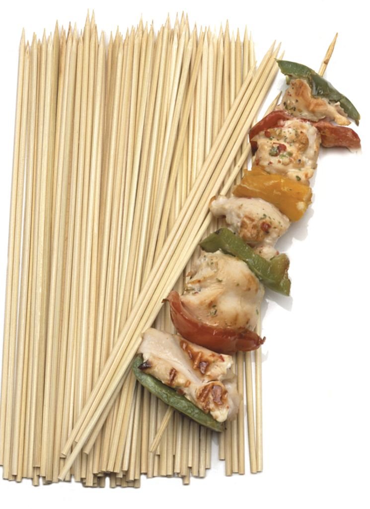 Norpro 9-Inch, 100 Count Bamboo Skewer, 9", Brown