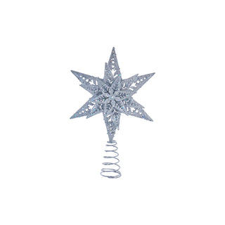 Kurt S. Adler Tree Topper, 13 Inch, Silver