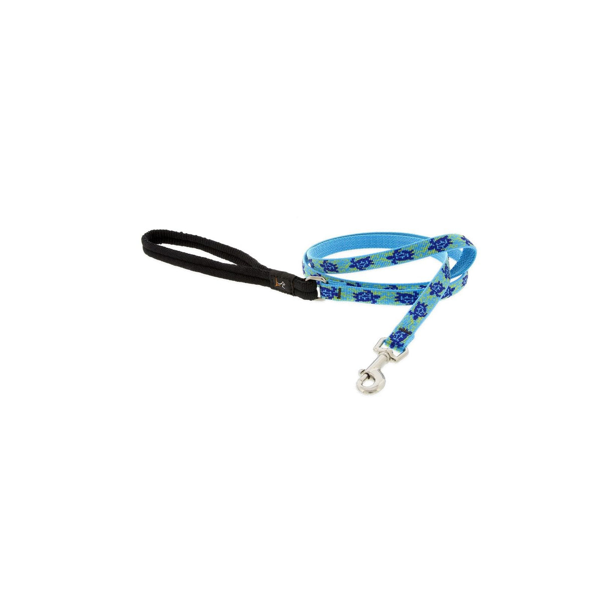 LupinePet Animal Collar, 1/2" wide leash, 4-foot, Turquoise