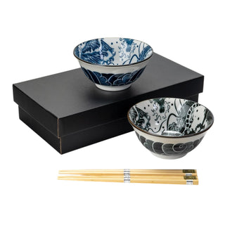 Urban Tokyo Dishware Bowl, 16 fl oz, Dragon Wave