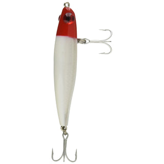 MirrOLure Fishing Hook, 3.5in 1/2oz, Red Hd/White/Silver