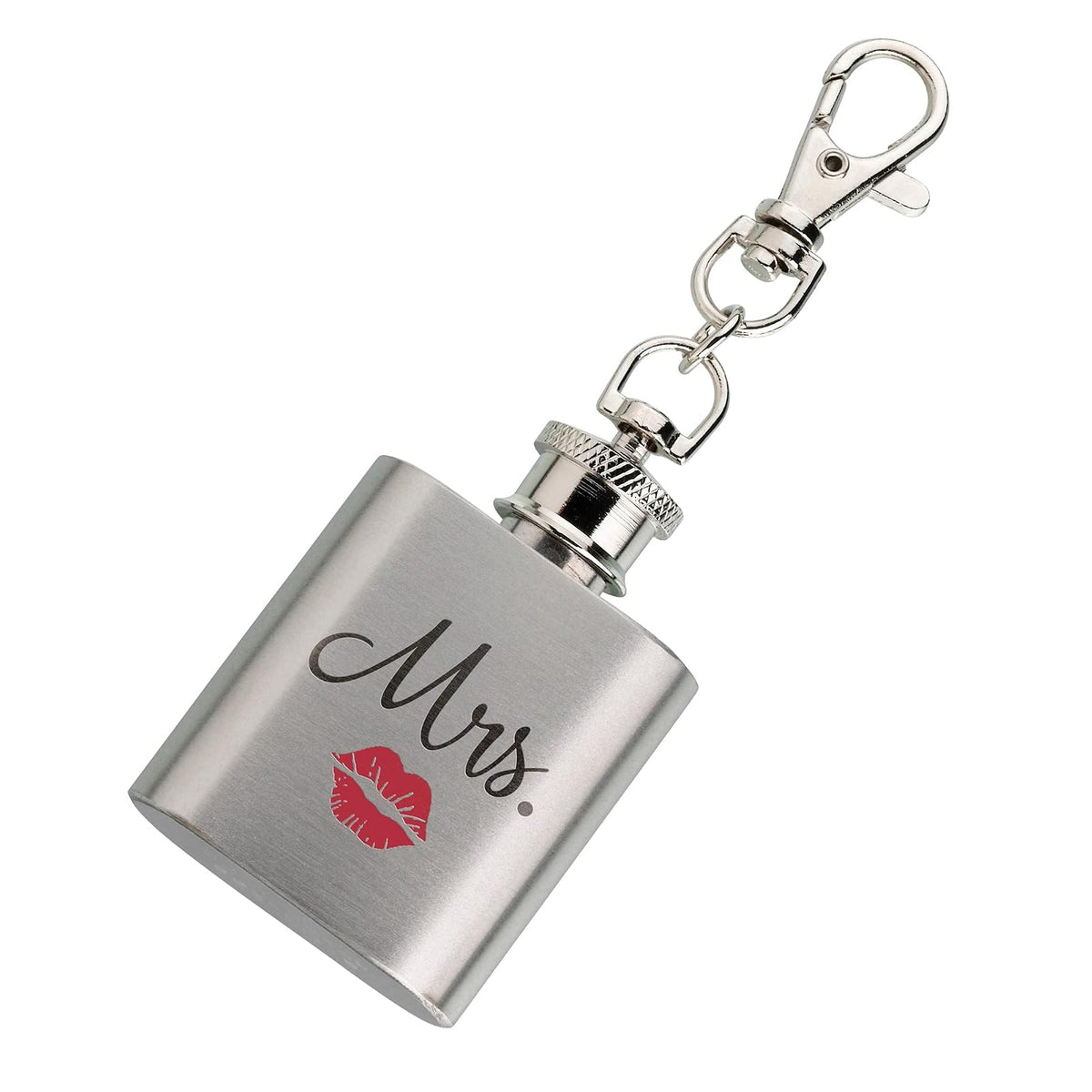 Lillian Rose Hip Flask, 2", Silver