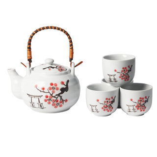 Urban Tokyo Teapot, 22 Ounce Set, White
