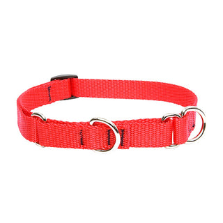 Lupine Pet Basics 3/4" Red 10-14" Martingale Collar for Small Dogs