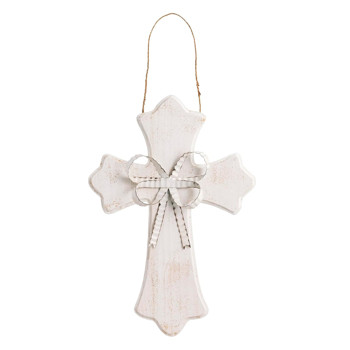 Mud Pie Hanging Ornament, 21" x 14 1/2", White