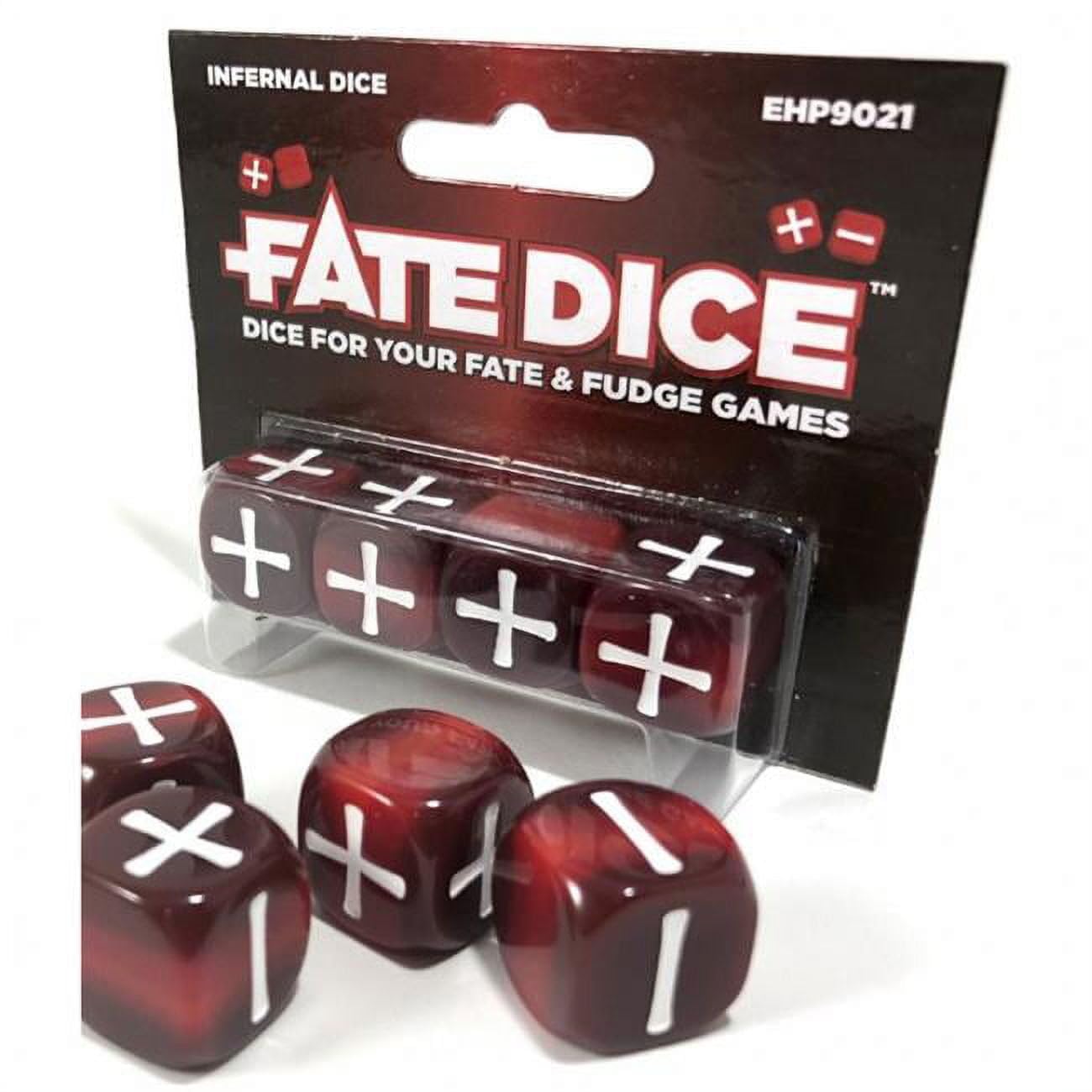 Evil Hat Productions EHP09021 Fate Infernal Dice, Multi-Colour, Multicoloured