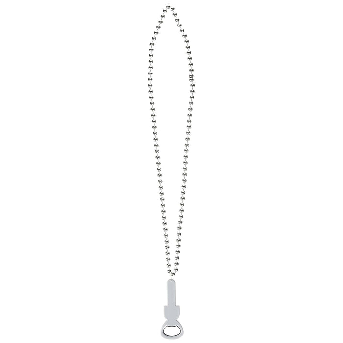 Beistle Bottle Opener, 36", Silver