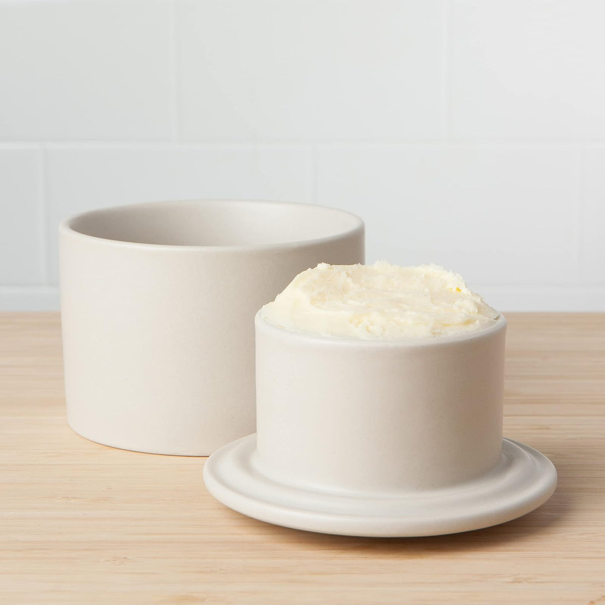 Now Designs Butter Dish, 1 EA, Matte Natural