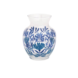 Mud Pie Vase, 6 1/2" x 3 3/4" dia, Blue