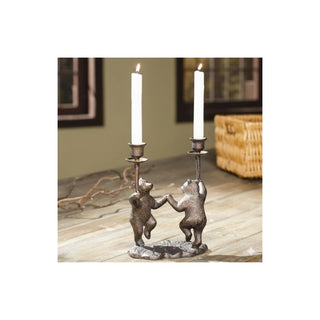 SPI Candle Holder, Medium, Brown