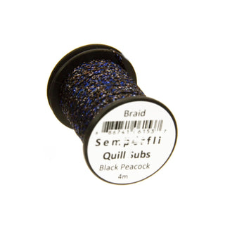 Semperfli Fishing Line, 1.5mm 1/16", Black Peacock