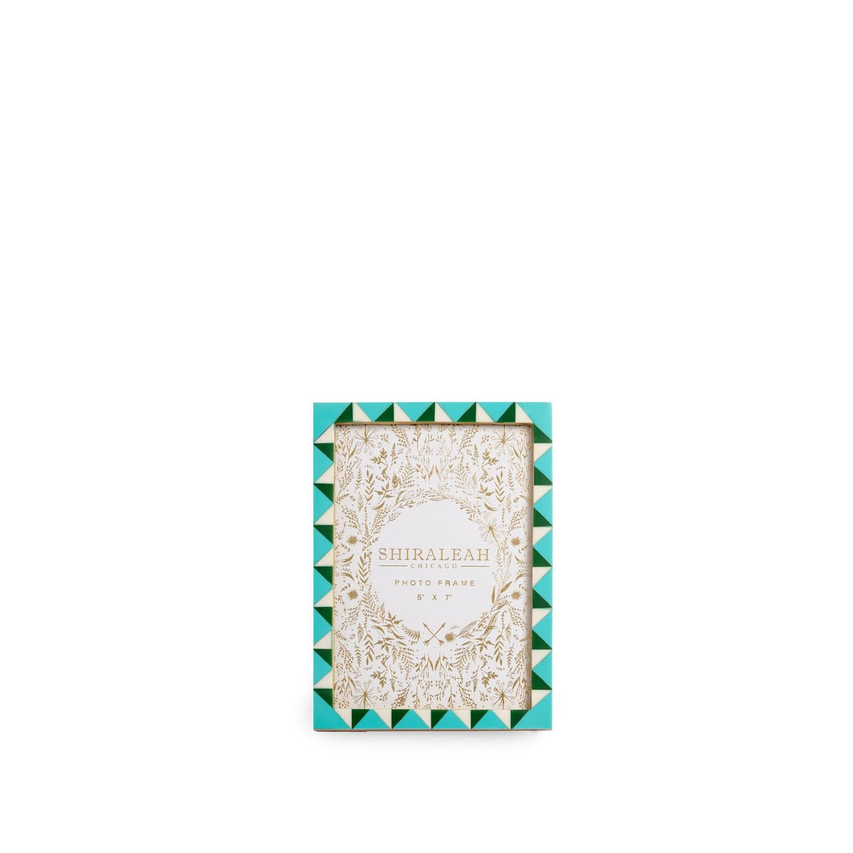 Shiraleah Picture Frame, Measures L 7.5" x W 5.5", Turquoise