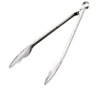 Browne & Co Cuisipro Stainless Steel Narrow Grill/Fry Tongs, 12-1/2-Inch