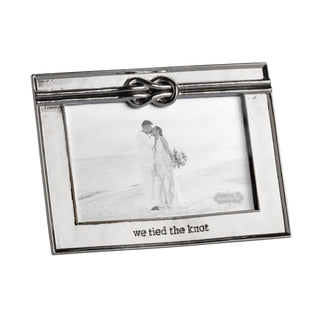 Mud Pie Silver Metal Knot Wedding Frame