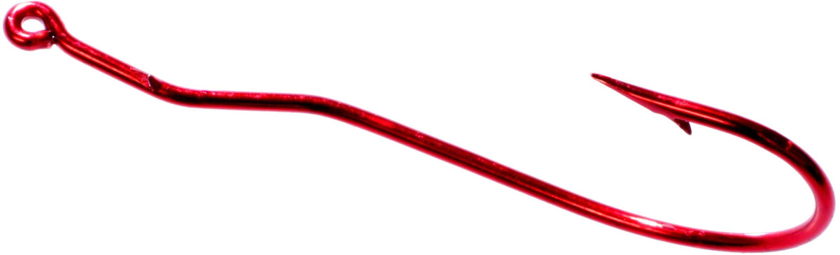 Tru Turn Fishing Hook, 1/0, Red